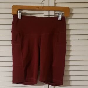 Amazon Women's Deep Red Bike Shorts